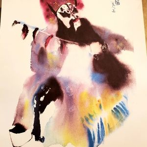 Original Signed and Numbered Wang Lan Drawing